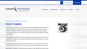 Gear Motions - Worm Gear Systems