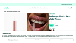 Quip - Rechargeable Cordless Water Flosser
