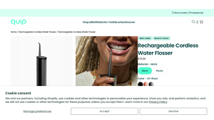 Quip - Rechargeable Cordless Water Flosser