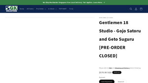 Gentlemen 18 Studio - Gojo Satoru and Geto Suguru Set