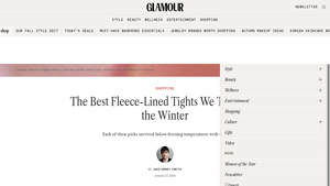 Glamour - Best Fleece-Lined Tights