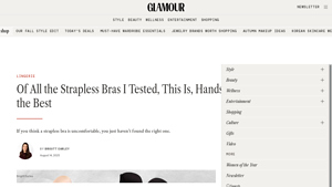 Glamour - Spanx Smooth Suit Your Fancy Strapless Bra