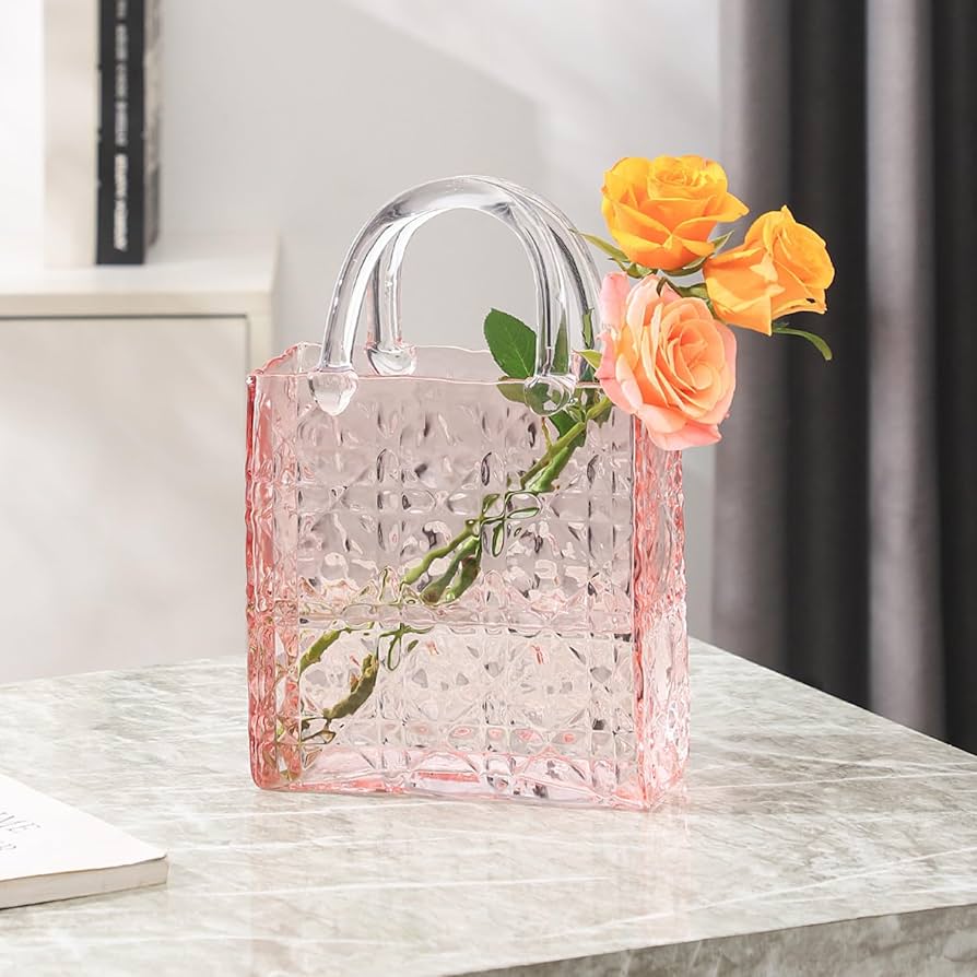 An application scenario or product detail of glass purse vase - Image 1