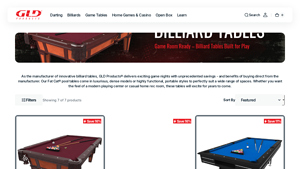 GLD Products - Fat Cat Reno 7.5' Billiard Table
