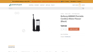 Belberg - ABB889 Portable Rechargeable Water Flosser