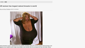 Global Times - World's Largest Natural Breasts