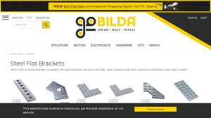 GoBilda - Steel Flat Brackets