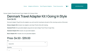 Going in Style - Denmark Travel Adapter Kit