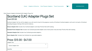 Going In Style - Scotland Adapter Plugs Set