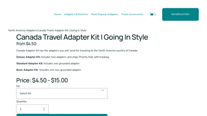 Going In Style - Canada Travel Adapter Kit