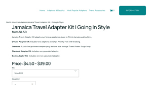 Going in Style - Jamaica Travel Adapter Kit