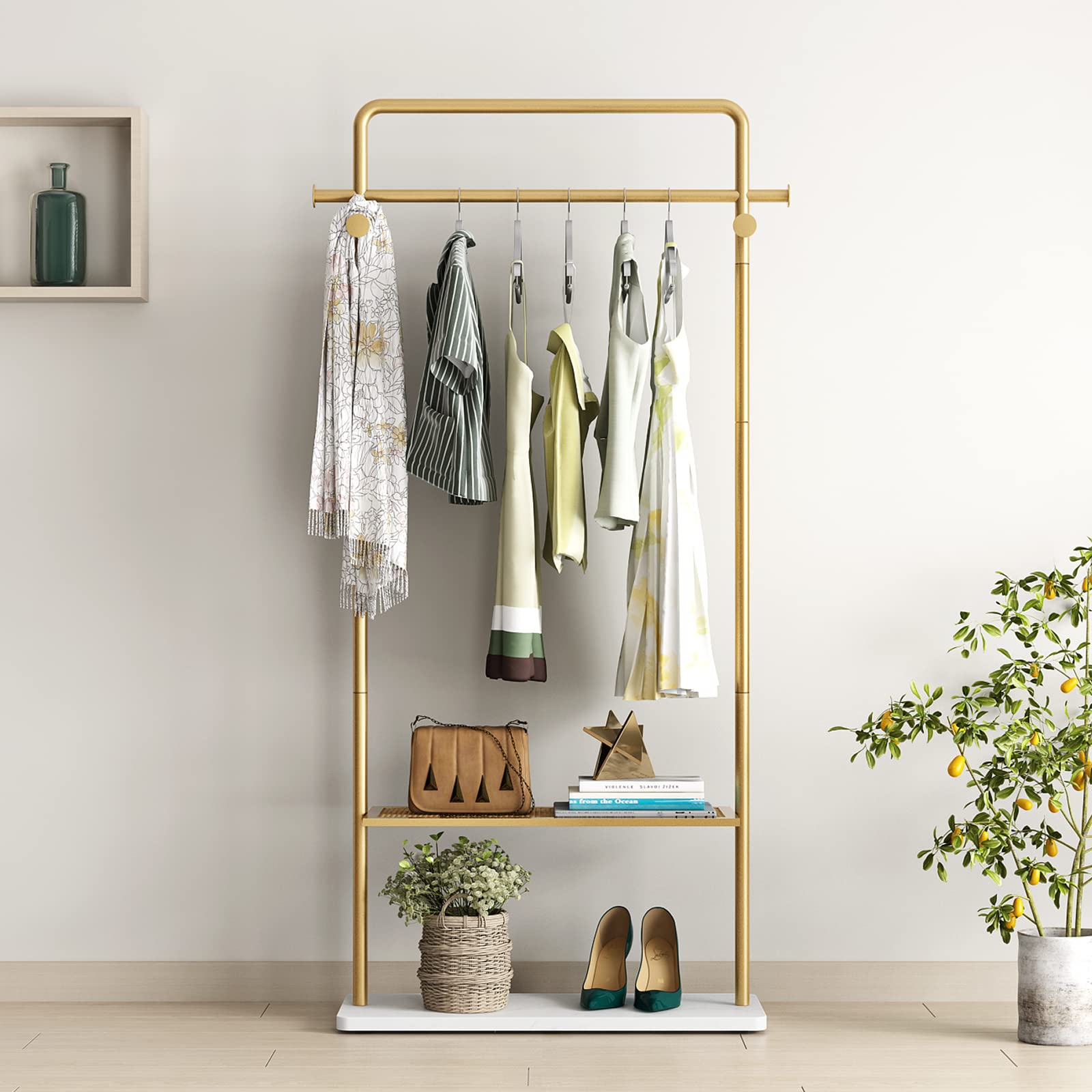 An application scenario or product detail of gold clothing rack - Image 3