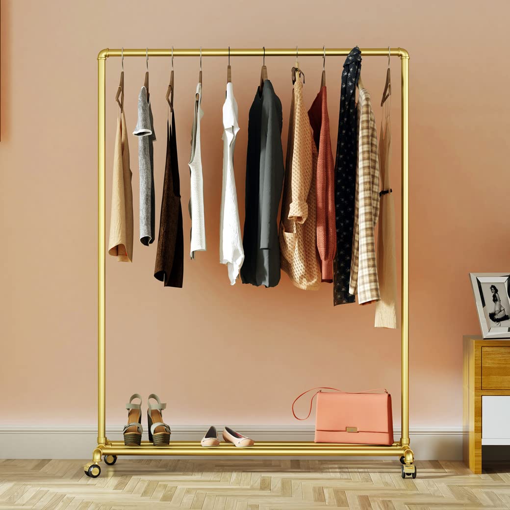 An application scenario or product detail of gold clothing rack - Image 6