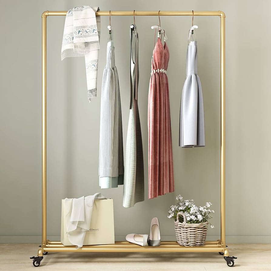 An application scenario or product detail of gold clothing rack - Image 8