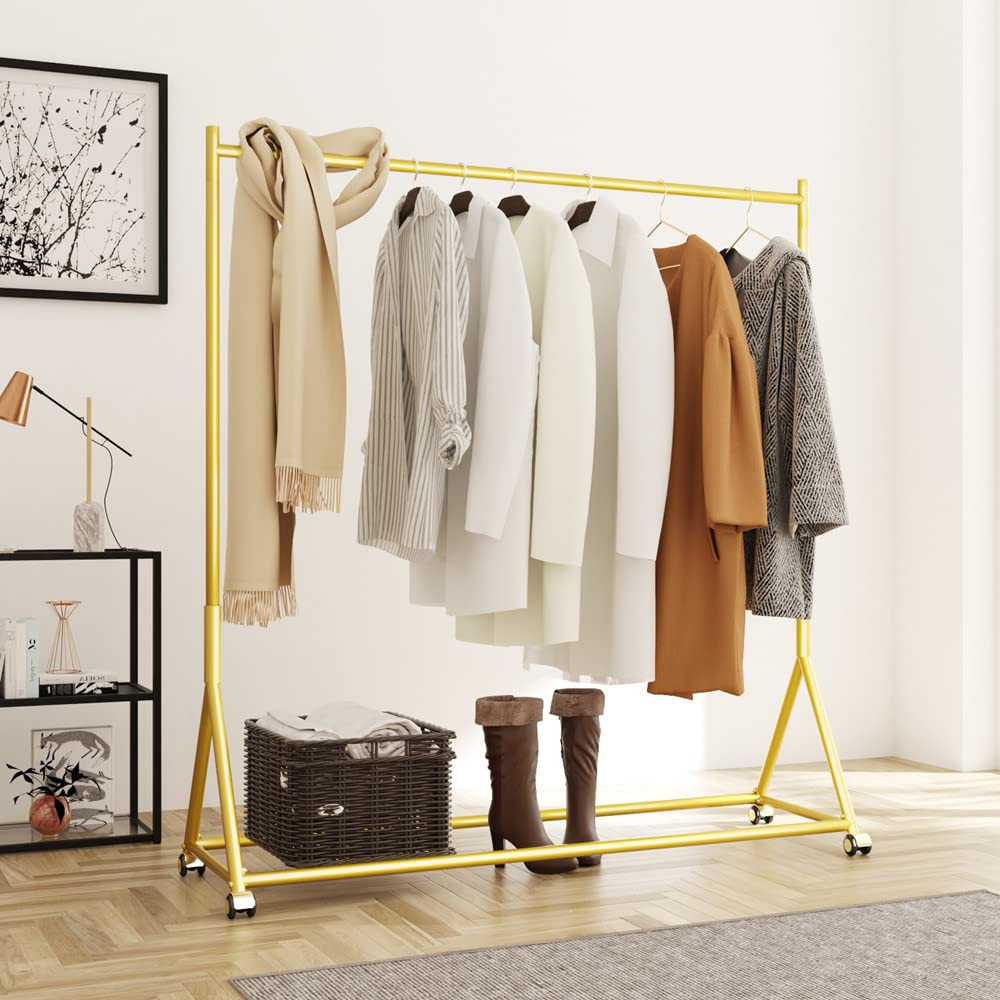 An application scenario or product detail of gold clothing rack - Image 10