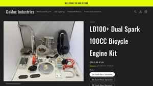 GoMax - LD100+ Dual Spark 100CC Bicycle Engine Kit