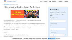 Good Conscious Life - Confucius Jokes Collection