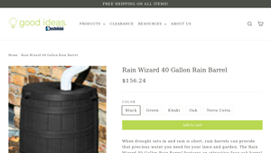 Good Ideas - Rain Wizard 40 Gallon Rain Barrel