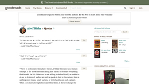 Goodreads - Adolf Hitler Quotes