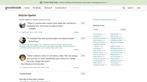 Goodreads - Sunrise Quotes