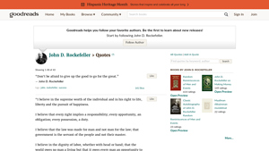 Goodreads - John D. Rockefeller Quotes