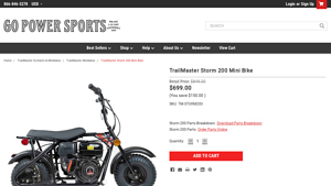 TrailMaster - Storm 200 Minibike
