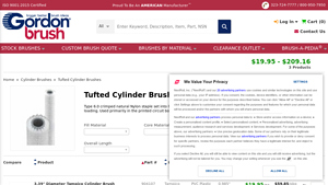 Gordon Brush - Tufted Cylinder Brushes