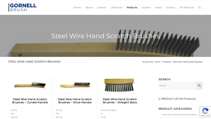 Gornell Brush - Steel Wire Hand Scratch Brushes