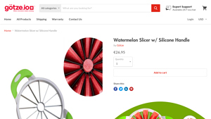 Götze - Watermelon Slicer with Silicone Handle