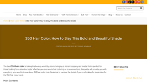 Govi Hair - 350 Bold Copper-Orange Shade