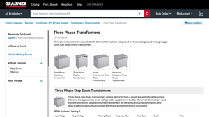 Grainger - Three Phase Transformers