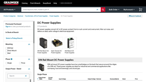 Grainger - DC Power Supplies