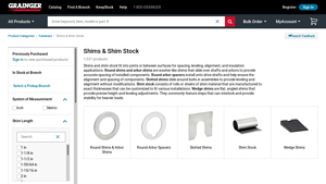 Grainger - Shims and Shim Stock