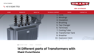 Grant Transformers - Essential Components