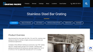 Grating Pacific - Stainless Steel Bar Grating