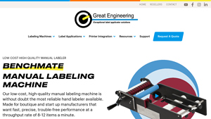 Great Engineering - BenchMATE Manual Label Applicator