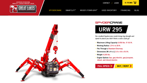Great Lakes Lifting - Spydercrane URW295