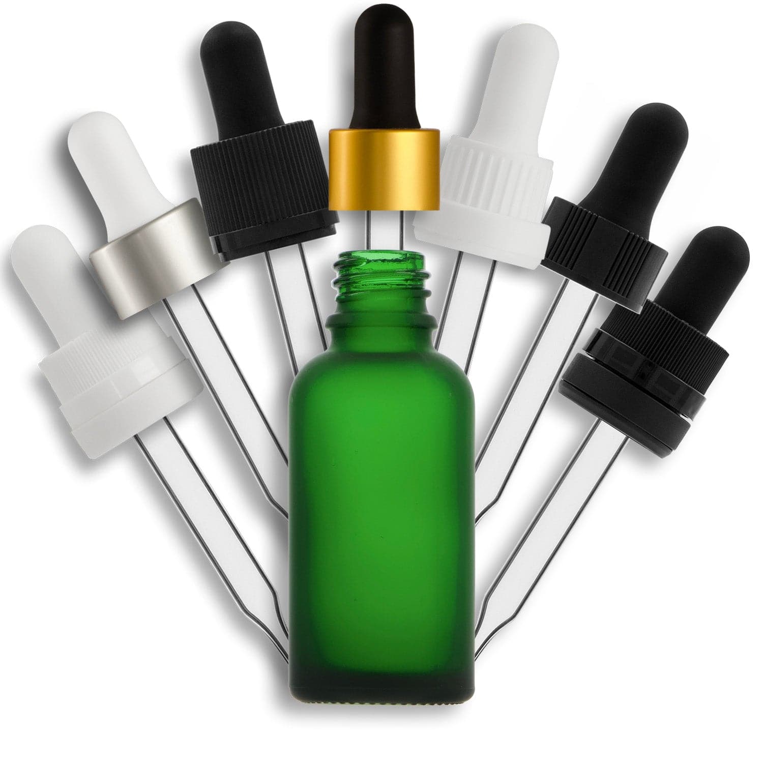 An application scenario or product detail of green frosted dropper bottle - Image 13