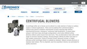 Greenheck - Centrifugal Utility Set