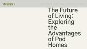 Green Pod Development - Compact Living Solutions
