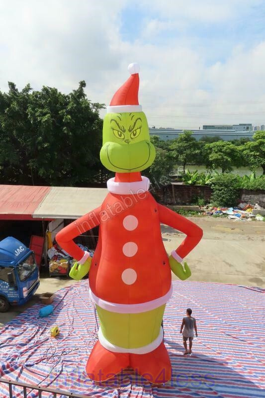 An application scenario or product detail of grinch christmas inflatable - Image 21