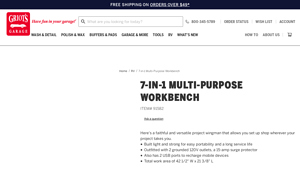 Griot's Garage - 7-in-1 Multi-Purpose Workbench