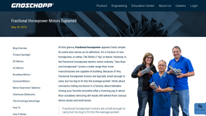 Groschopp - Fractional Horsepower Motors