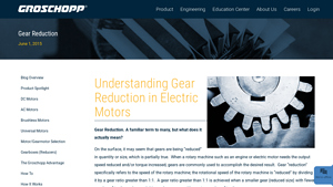 Groschopp - Gear Reduction Solutions