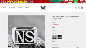 Gthic - Jax Original SO NS Stainless Steel Ring