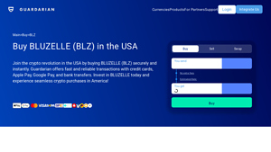 Screenshot of Buy BLUZELLE (BLZ) | Buy BLZ Coin with Fiat, EUR & USD