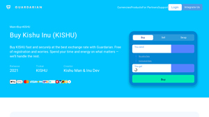 Screenshot of Buy KISHU INU (KISHU) | Buy KISHU Coin with Fiat, EUR & USD