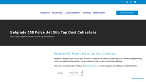 Gulf Atlantic - Belgrade 330 Pulse Jet Silo Top Dust Collector