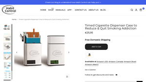 Habit Control - Timed Cigarette Dispenser