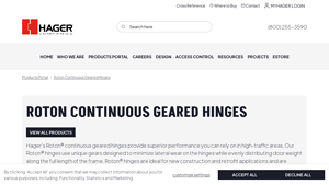 Hager - Roton® Continuous Geared Hinges